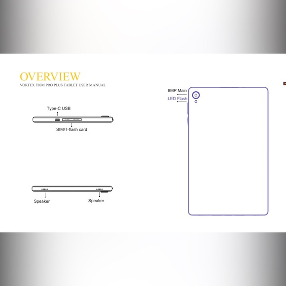 *NEW* NIB Vortex T10M Pro Plus Tablet - Picture 4 of 5